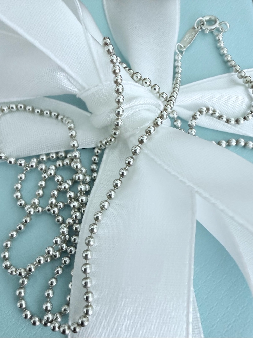 24” Tiffany & Co. Makers Beaded Chain Necklace